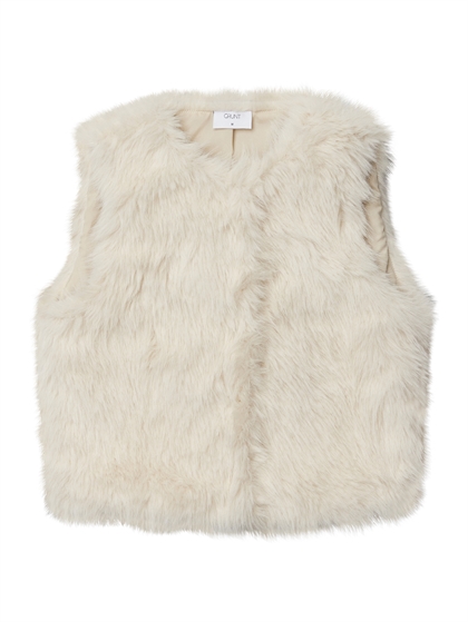 Grunt Mille Fur Vest - Off White